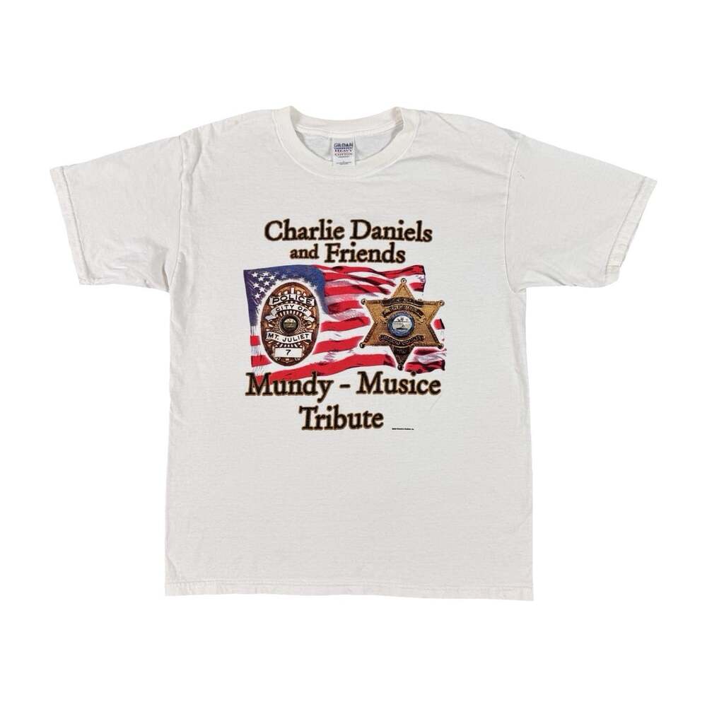 Vintage Charlie Daniels and Friends Mundy-Musice Tribute Tee Size L 2003